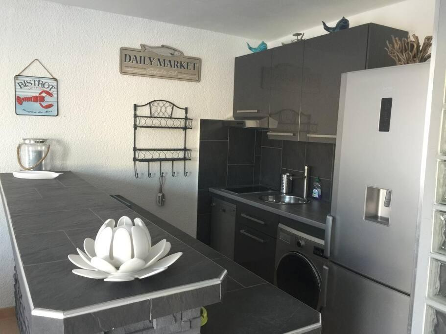 Appartement Vue Mer - Rdc - Parking Prive - Meuble Tourisme 4 Etoiles Agde Kültér fotó
